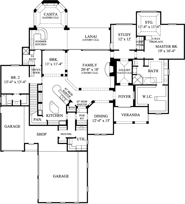 Main Floor Plan: 62-371