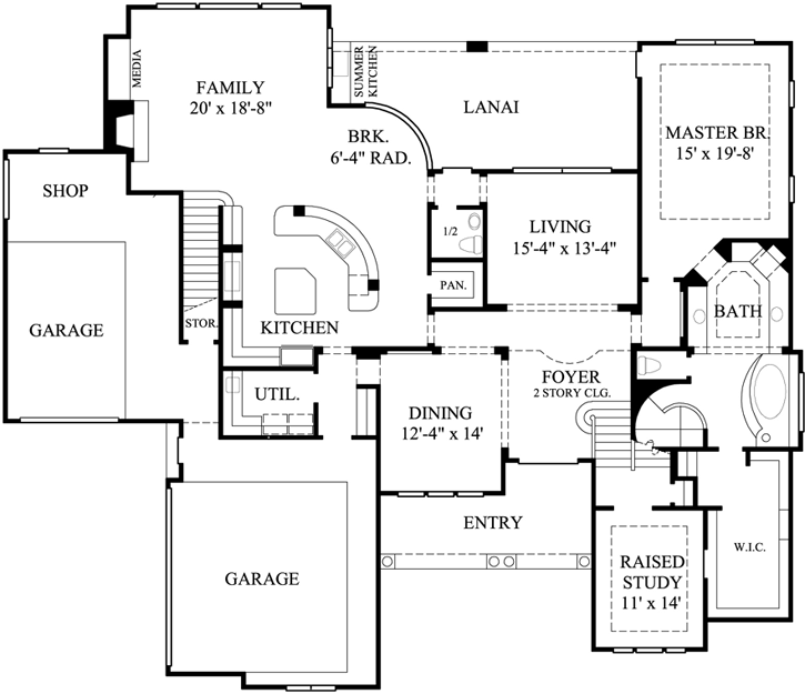 Main Floor Plan: 62-372