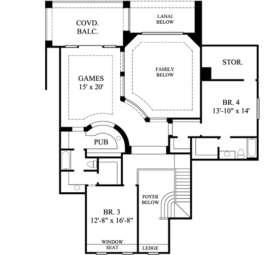 Upper/Second Floor Plan: 62-374