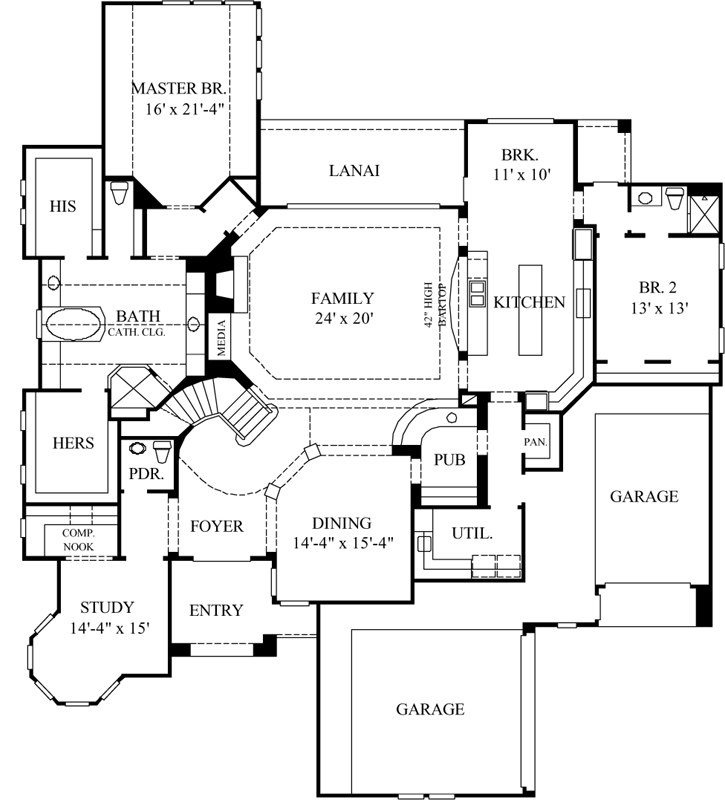 Main Floor Plan: 62-376