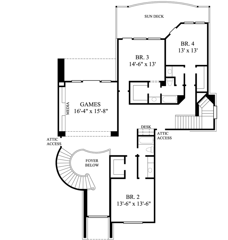 Upper/Second Floor Plan: 62-378