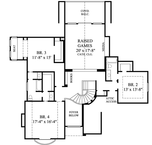 Upper/Second Floor Plan: 62-384