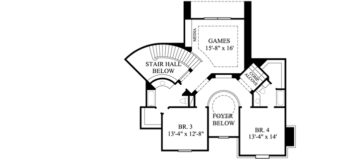 Upper/Second Floor Plan: 62-385