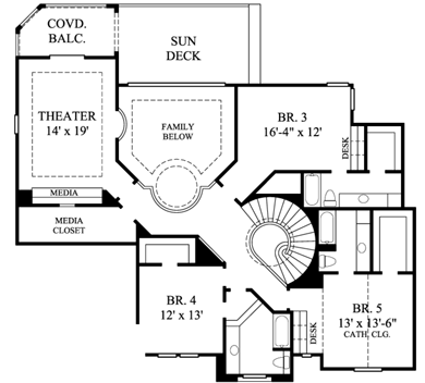 Upper/Second Floor Plan: 62-386