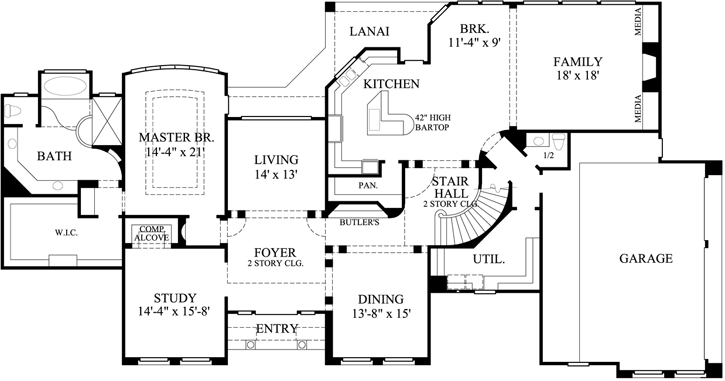 Main Floor Plan: 62-387