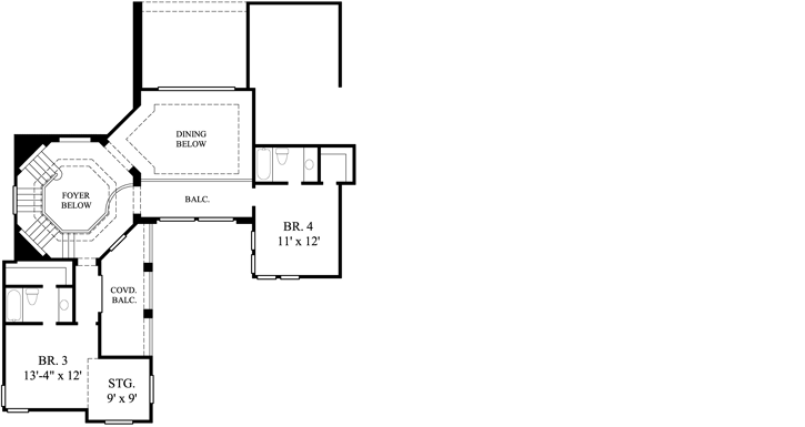Upper/Second Floor Plan: 62-388