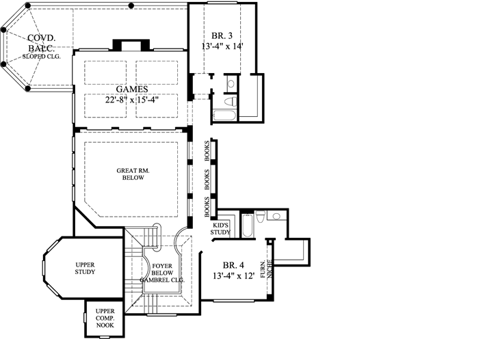Upper/Second Floor Plan: 62-392