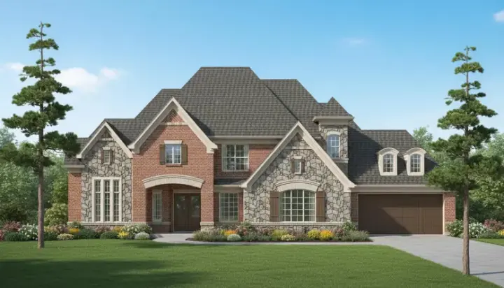 Traditional house plans 62-394 - front exterior, 4,832 sq ft, 4 bed, 3 bath house plans | Monster House Plans