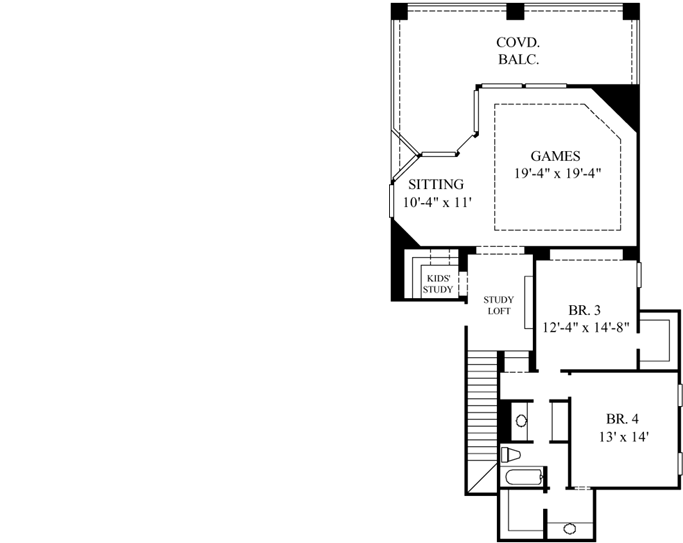 Upper/Second Floor Plan: 62-398