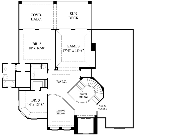 Upper/Second Floor Plan: 62-400