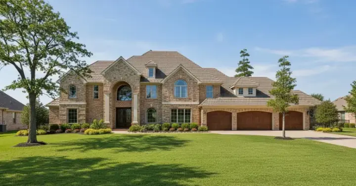 Traditional house plans 62-402 - front exterior, 4,894 sq ft, 4 bed, 4 bath house plans | Monster House Plans