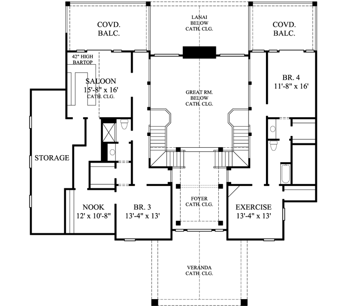 Upper/Second Floor Plan: 62-403