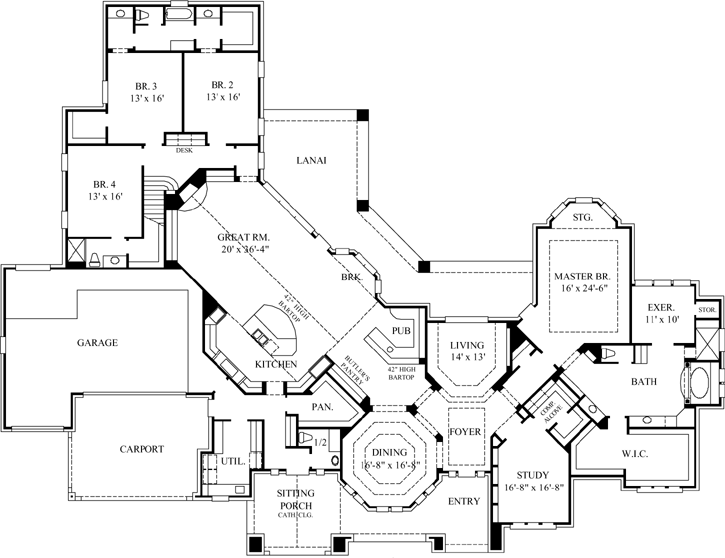Main Floor Plan: 62-405