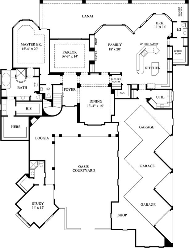 Main Floor Plan: 62-406