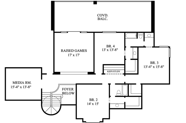 Upper/Second Floor Plan: 62-406