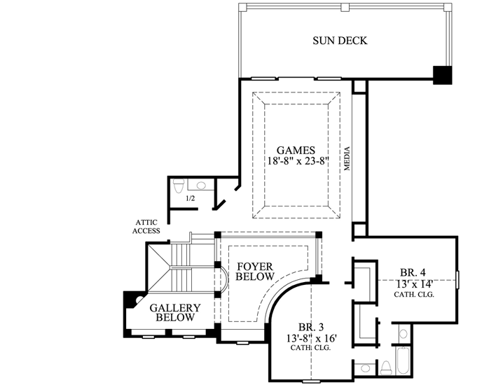 Upper/Second Floor Plan: 62-407