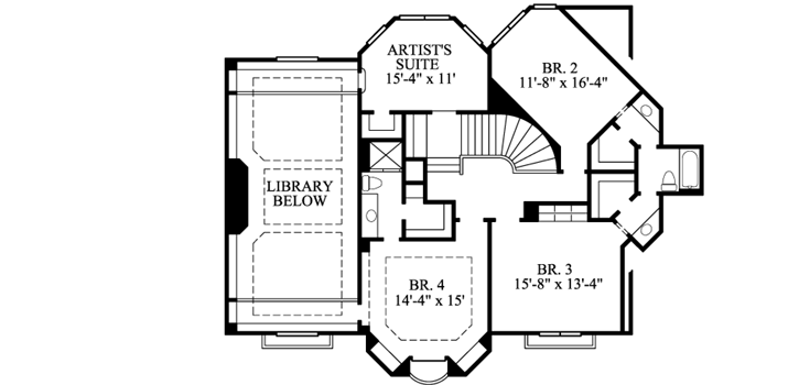 Upper/Second Floor Plan: 62-408