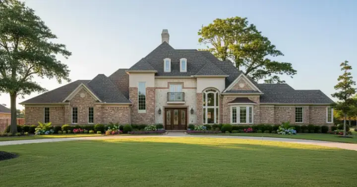 Traditional house plans 62-409 - front exterior, 4,964 sq ft, 4 bed, 4 bath house plans | Monster House Plans