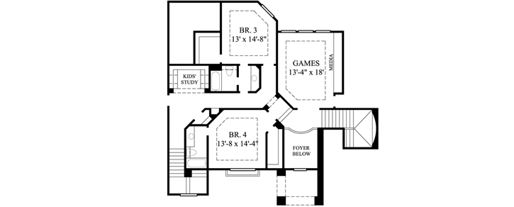 Upper/Second Floor Plan: 62-409