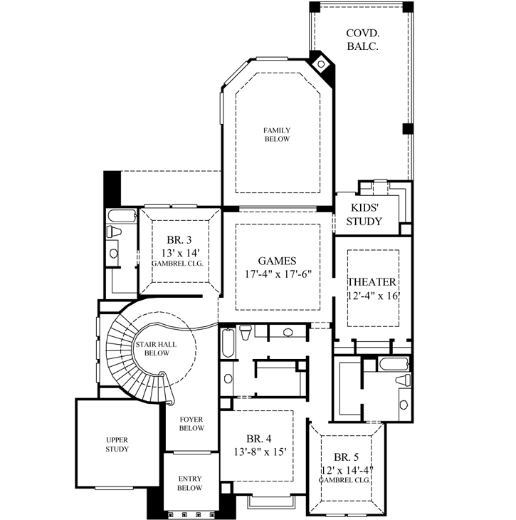Upper/Second Floor Plan: 62-410