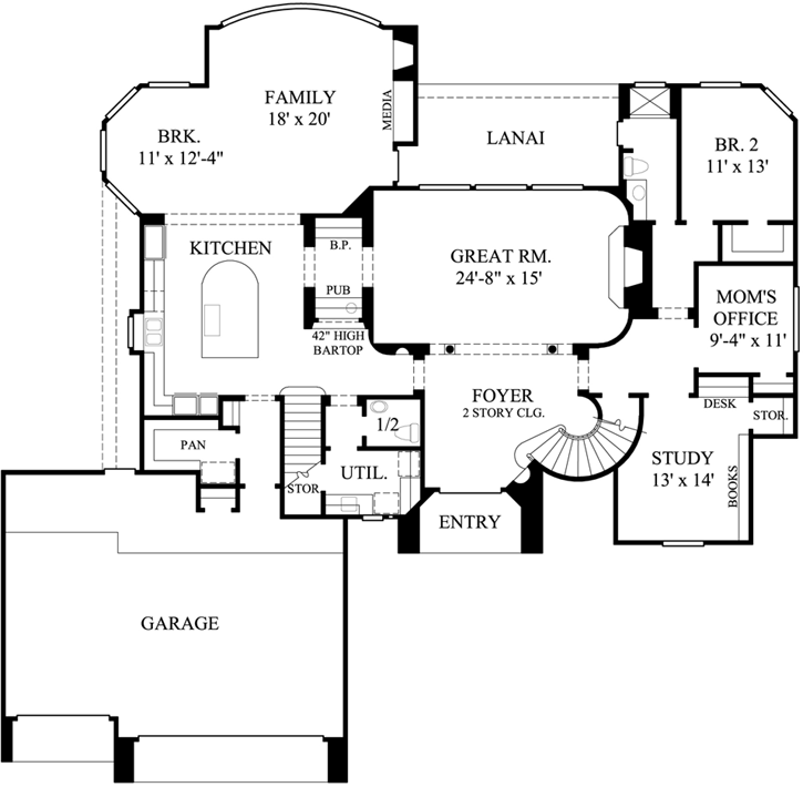 Main Floor Plan: 62-413