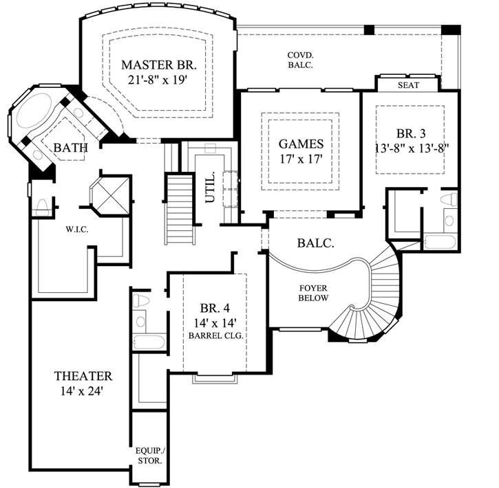 Upper/Second Floor Plan: 62-415