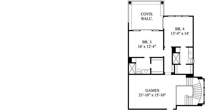Upper/Second Floor Plan: 62-421
