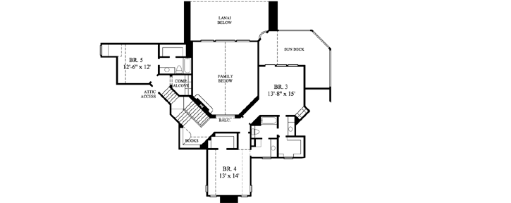 Upper/Second Floor Plan: 62-426