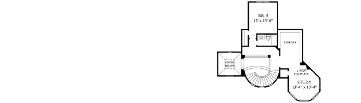 Upper/Second Floor Plan: 62-427