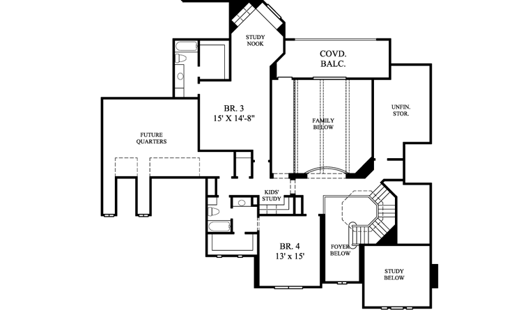Upper/Second Floor Plan: 62-429