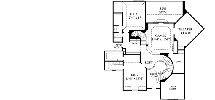 Upper/Second Floor Plan: 62-431