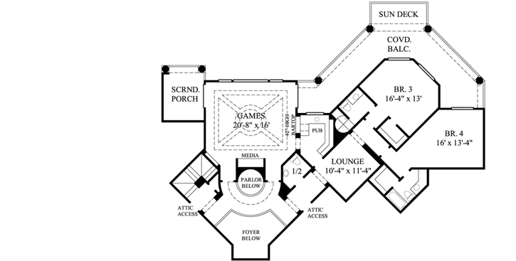 Upper/Second Floor Plan: 62-432