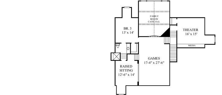 Upper/Second Floor Plan: 62-436