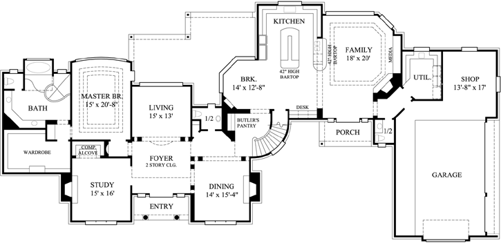 Main Floor Plan: 62-437