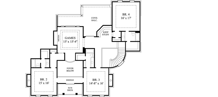 Upper/Second Floor Plan: 62-437