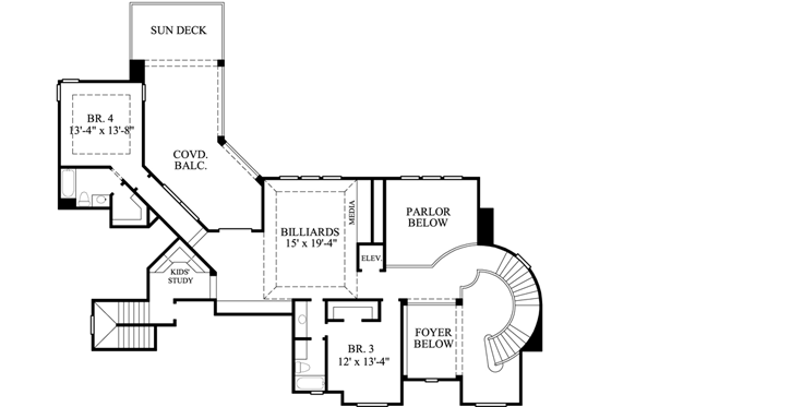 Upper/Second Floor Plan: 62-438
