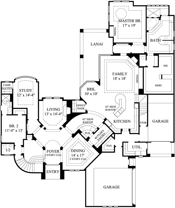 Main Floor Plan: 62-442