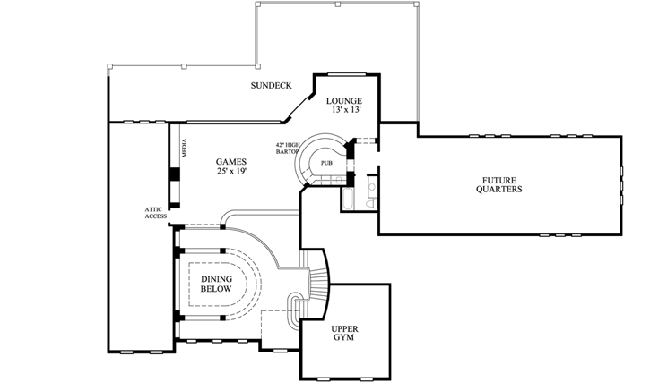 Upper/Second Floor Plan: 62-447