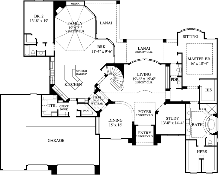 Main Floor Plan: 62-448