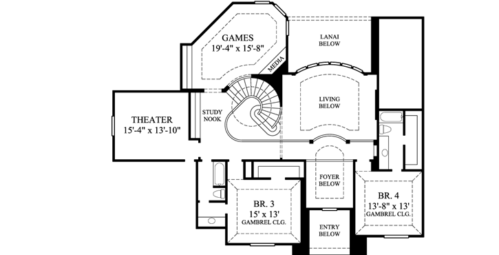 Upper/Second Floor Plan: 62-448