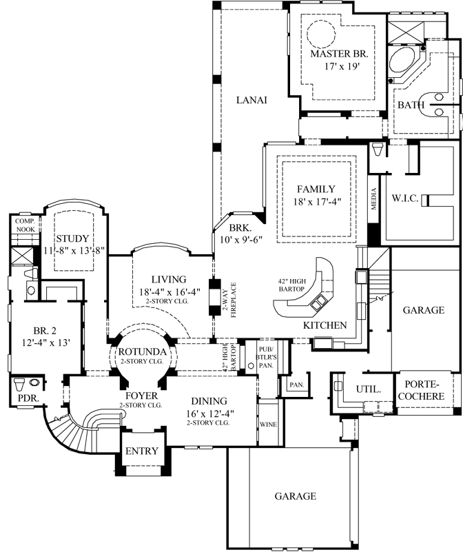 Main Floor Plan: 62-450