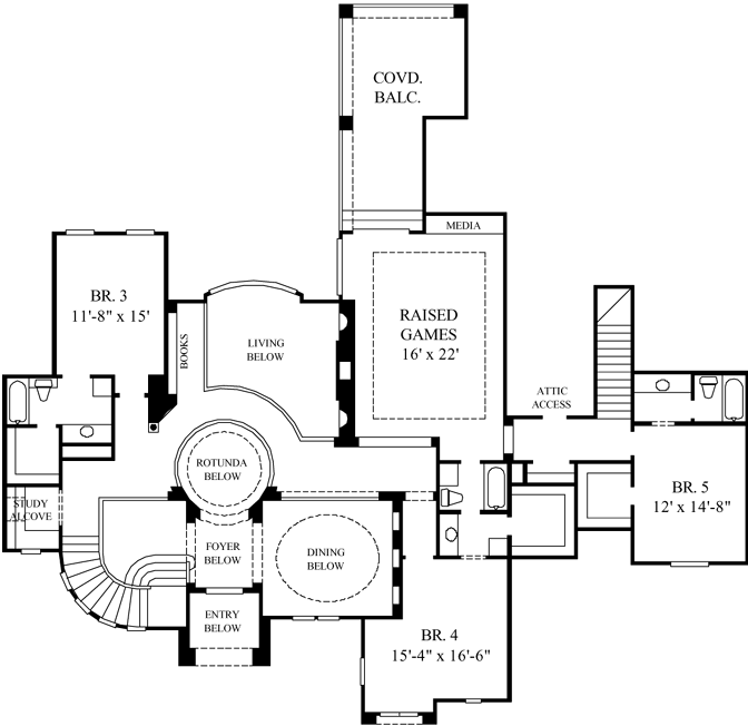 Upper/Second Floor Plan: 62-450