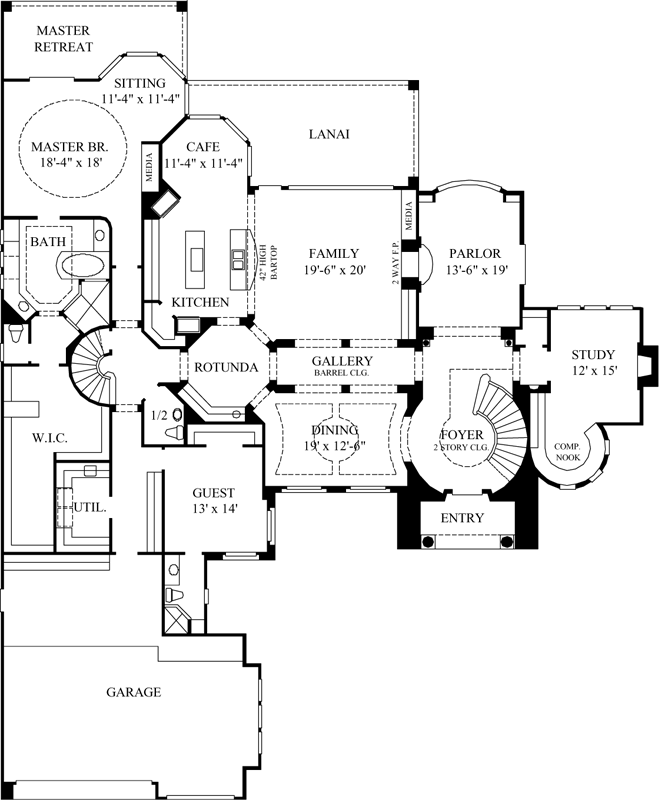 Main Floor Plan: 62-451