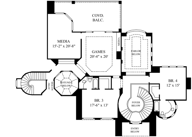 Upper/Second Floor Plan: 62-451