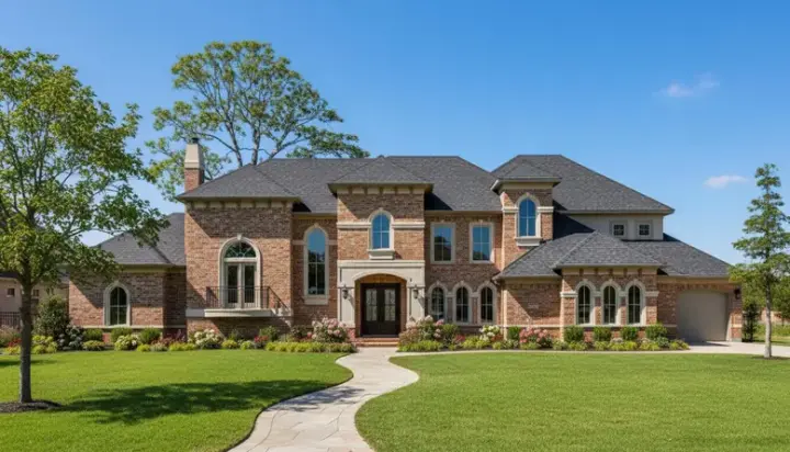 Spanish house plans 62-452 - front exterior, 5,781 sq ft, 5 bed, 5 bath house plans | Monster House Plans