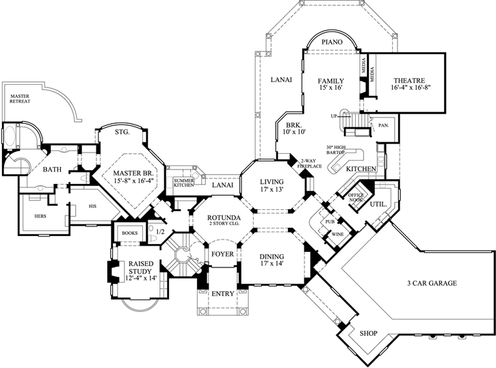 Main Floor Plan: 62-455