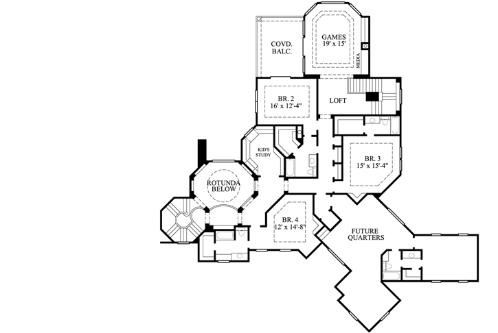 Upper/Second Floor Plan: 62-455