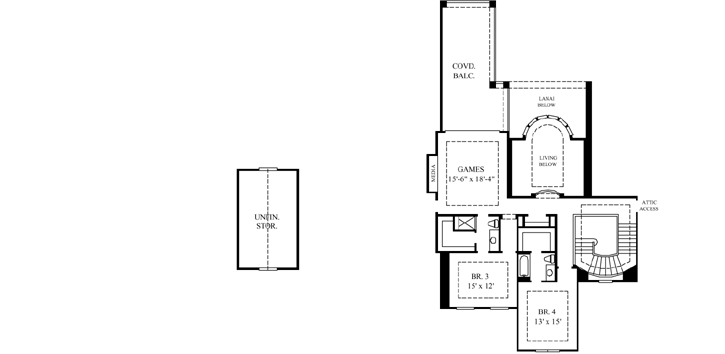 Upper/Second Floor Plan: 62-456