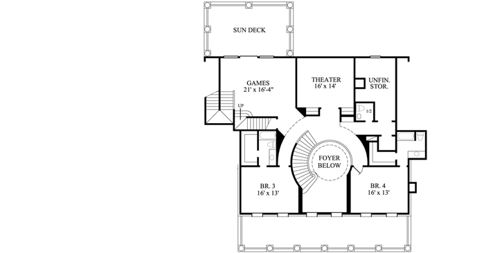 Upper/Second Floor Plan: 62-457