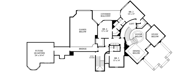 Upper/Second Floor Plan: 62-459